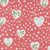 Moda Fabrics Funny Valentine Lizzy House Flowers Hearts Dots Pink Coral