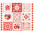 Moda Fabrics Funny Valentine Lizzy House Funny Valentines Panel Multi Panel Multi