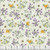 Timeless Treasures Fabrics Cream Purple Meadow Flowers