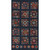 Moda Fabrics Prairie Gatherings Flannel Primitive Gatherings Indigo Blue Pennie Blocks Panel Flannel