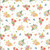 Blank Quilting Fabrics Bows and Blooms White Pink Green Flower Bouquets Butterflies