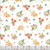 Blank Quilting Fabrics Bows and Blooms White Pink Green Flower Bouquets Butterflies