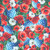 Benartex Fabrics Red, White & Sweet Nicole DeCamp Americana Flowers Multi