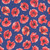Benartex Fabrics Red, White & Sweet Nicole DeCamp Pretty Poppies Navy Blue