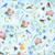 Benartex Fabrics Enchanted Spring Andi Metz Garden Party Blue