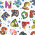 Clothworks Fabrics Amazing Alphabet Cindy Shake Design Alphabet Cindy Shake Design Toss White
