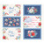 Clothworks Fabrics Americana Beth Grove 36 Inch Placemat Panel Red White Blue