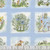 Clothworks Fabrics Mouseplay Anita Jeram Small Blocks Blue
