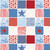 Clothworks Fabrics Americana Beth Grove Patchwork Red White Blue