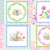 Clothworks Fabrics Spring Cheer Heatherlee Chan Blocks Pink Green Blue