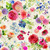 Clothworks Fabrics Fleur de Rose Sue Zipkin Bouquets Cream Pink Red
