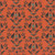 Clothworks Fabrics Emerald Hollow Sue Zipkin Damask Orange Black