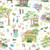 Dear Stella Fabrics Mardi Gras Mardi Gras White