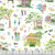 Dear Stella Fabrics Mardi Gras Mardi Gras White