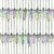 Dear Stella Fabrics Mardi Gras Fence Beads White