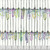 Dear Stella Fabrics Mardi Gras Fence Beads White