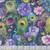 Timeless Treasures Fabrics Wild Beauty Peacock Peek-A-Boo Floral Navy