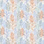 Dear Stella Fabrics Aloha Coral Reef White, fabric with a colorful leaf and branch pattern on a white background.