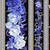 Timeless Treasures Fabrics Moonlight Asian Floral Repeating Stripe Met Black