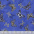 Timeless Treasures Fabrics Moonlight Tossed Butterflies Metallic Royal