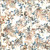 Hoffman Fabrics Bali Hand Dyed Batik Leafy Branches Ferns Fronds Natural Cream Brown Green, fabric featuring hand-dyed batik foliage patterns with leaves and ferns in natural cream, brown, and green tones.