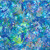 Hoffman Fabrics Bali Hand Dyed Batik Leafy Branches Ferns Fronds Mermaid Blue