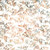 Hoffman Fabrics Bali Hand Dyed Batik Sweet Cicely Floral Natural Cream Brown Green, fabric with a botanical batik pattern of leaves in earthy tones of cream, brown, and green.