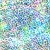 Hoffman Fabrics Bali Hand Dyed Batik Droplets in Light Bright Cream, Green, Blue, and Purple, featuring a colorful batik droplet pattern on fabric.