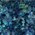 Hoffman Fabrics Bali Hand Dyed Batik Mixed Summer Flower Blooms Watercress Blue Green Aqua