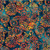 Hoffman Fabrics Bali Hand Dyed Batik Woodblock Flowers Hydrange Zinnia Monarch Orange Black