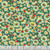Blank Quilting Fabrics Luminous Haven JK Stewart Aqua Blue Blue Daises and Ladybugs, detailed floral and ladybug pattern on fabric with measurement scale at bottom.