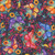 Blank Quilting Fabrics Luminous Haven JK Stewart Turquoise Blue Blue Butterflies, vibrant fabric with colorful butterflies and floral patterns.