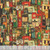 Blank Quilting Fabrics Historic Highway Thea Leaney Multi Gas Pumps, fabric pattern featuring a vintage gas station with colorful, retro gas pumps.