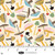Blank Quilting Fabrics Nature's Symphony Color Pop Studio Pale Yellow Mushrooms