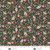 Blank Quilting Fabrics Nature's Symphony Color Pop Studio Black Mixed Flowers, a fabric with a floral pattern featuring white daisies, pink flowers, yellow and blue accents, and green leaves on a black background.