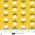Blank Quilting Fabrics The Bright Side Jessica Dayon Yellow Flower and Polka Dot Stripe