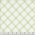 Blank Quilting Fabrics The Bright Side Jessica Dayon White Windowpane Plaid, close-up of white fabric with green intersecting windowpane plaid pattern.