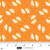 Blank Quilting Fabrics The Bright Side Jessica Dayon Orange Daisies and Dots, fabric with white daisies with yellow centers on an orange background, ideal for quilting and sewing projects.