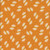 Blank Quilting Fabrics The Bright Side Jessica Dayon Orange Daisies and Dots, floral fabric with white daisies and small white dots on an orange background.