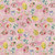 Henry Glass Fabrics Basket Full of Blessings Catherine Bartolli Powder Pink Decorated Eggs, fabric with pastel pink background and multicolored floral painted eggs pattern.
