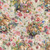 Henry Glass Fabrics Basket Full of Blessings Catherine Bartolli White packed floral and bunnies fabric, featuring rabbits, flowers, and butterflies in a pastel color scheme.