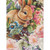 Henry Glass Fabrics Basket Full of Blessings Catherine Bartolli Powder Pink Panel, floral fabric featuring a cute bunny surrounded by pink, blue, and purple flowers with green leaves.