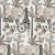 Henry Glass Fabrics Jungle Romp Betsey Cavallo Cream Beige Directional Animals, fabric with a jungle theme featuring elephants, lions, giraffes, and tigers in neutral tones.