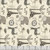 Henry Glass Fabrics Jungle Romp Betsey Cavallo Cream Small Allover Animals