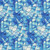 Henry Glass Fabrics Kaleidoscope 108 Inch City Art Studio Sky Blue Stained Glass, an intricate design resembling a mosaic of blue and white stained glass pieces with black grout lines.