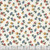 Henry Glass Fabrics Norwegian Forest Mary Jane Carey Cream Mushrooms, fabric with a pattern of colorful mushrooms on a white background.