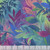 Henry Glass Fabrics Blissful Blooms Color Principle Peacock Blue Green Multi Ombre Leaves