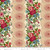 Henry Glass Fabrics Lost Gardens of Heligan Michelle Yeo Cream Red Green Floral Border Stripe