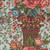 Henry Glass Fabrics Lost Gardens of Heligan Michelle Yeo Teal Blue Red Brown Floral Column Stripe