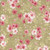 Studio E Fabrics Elizabeth Max Tate Sage Green Floral Bouquet Toss, fabric with pink and white flowers and green leaves on a sage green background.